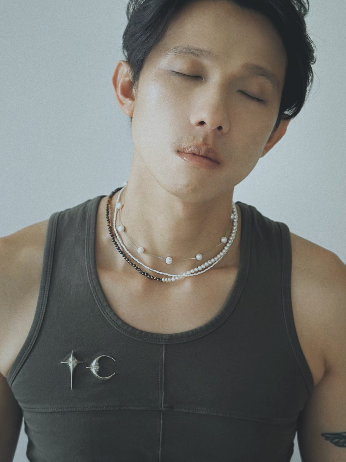 White Anchor Necklace