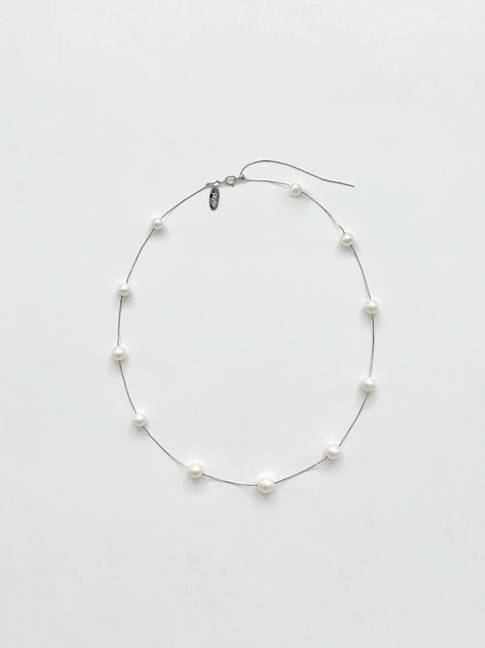 White Anchor Necklace