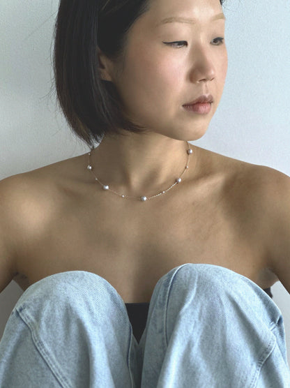 Silver Anchor Necklace