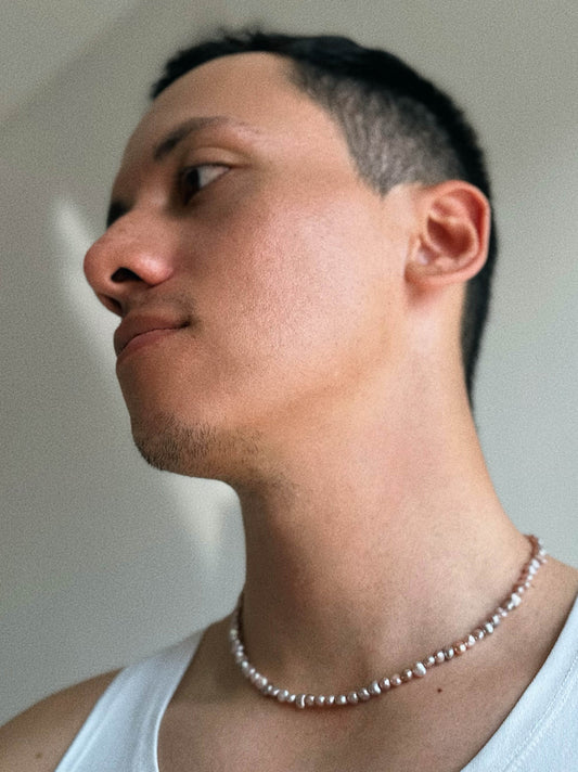 Small Coral Cluster Necklace