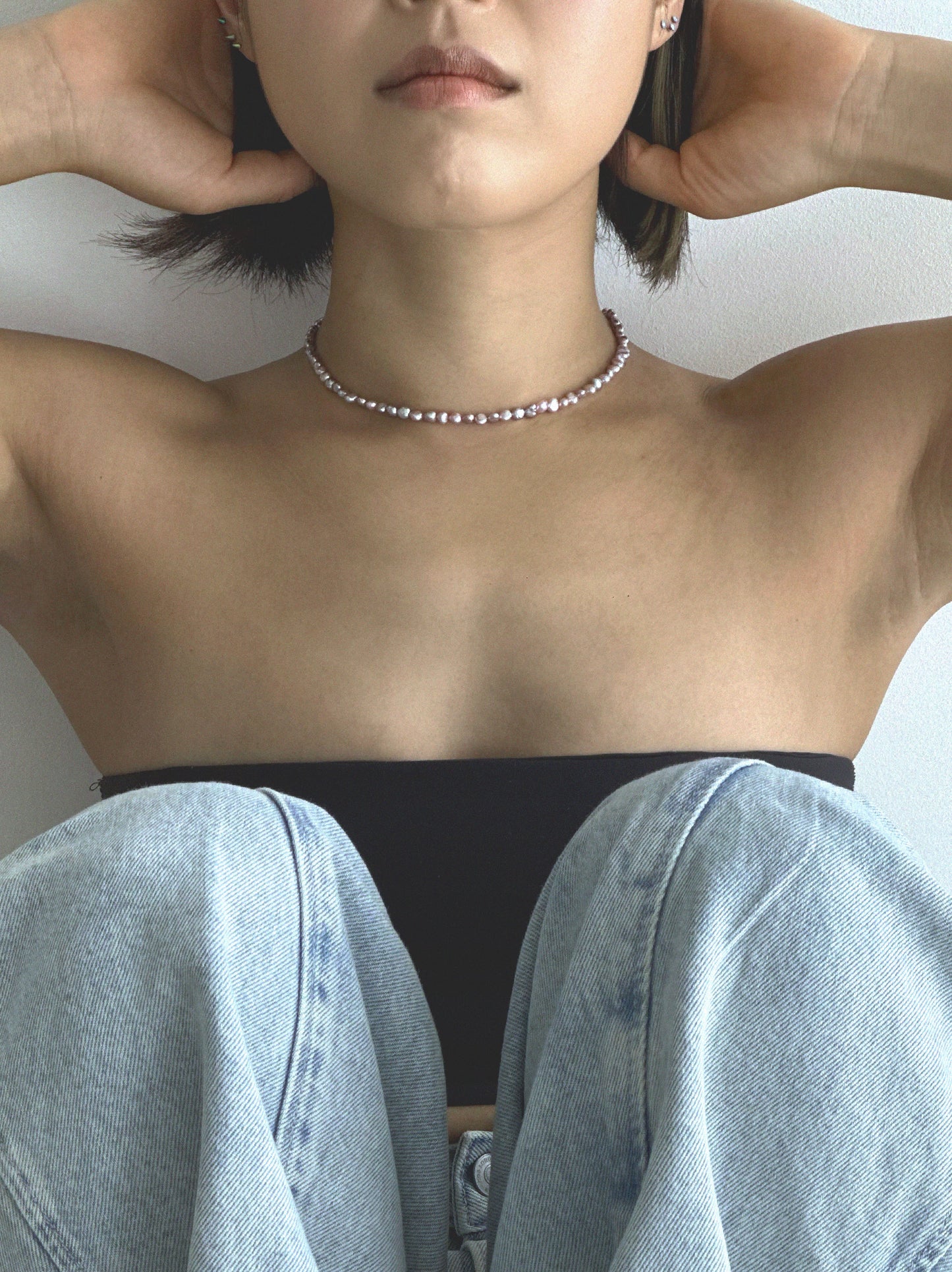 Small Coral Cluster Necklace