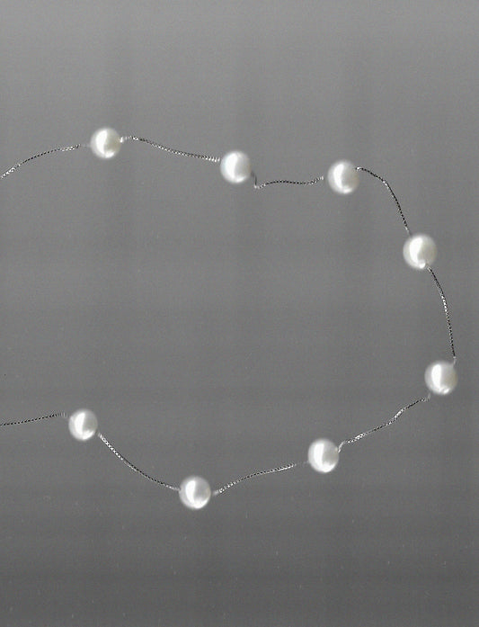 White Anchor Necklace