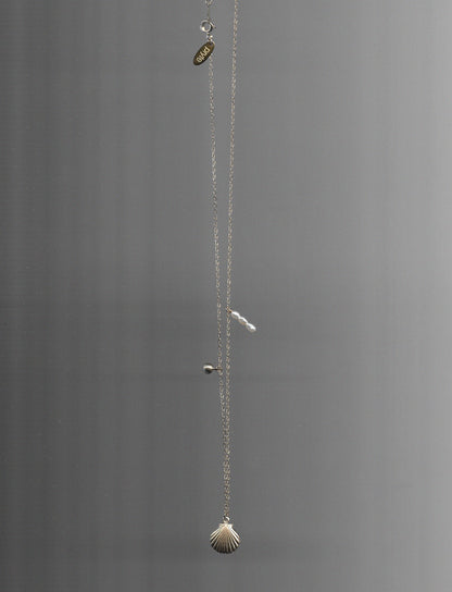 Gold Shell Anchor Necklace