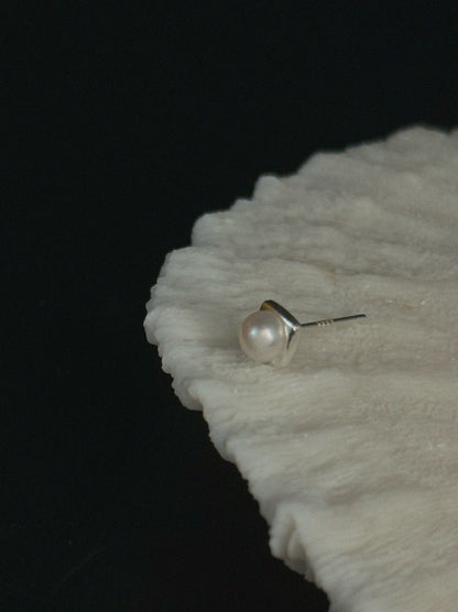 Silver Tide Ear Studs